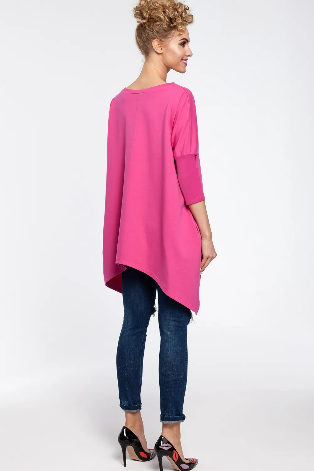 Clearance Ayetryczna buzka z rękawe 3/4 - fukja Odzież Casualowa|Bluzy