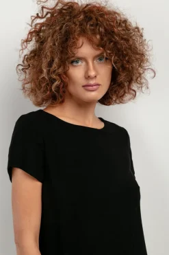 Sale Ayetryczna narzutka tunika z ne - czarna Tuniki|Odzież Casualowa