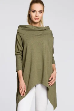 Ayetryczna peeryna daka z kapture - khaki Odzież Casualowa|Tuniki
