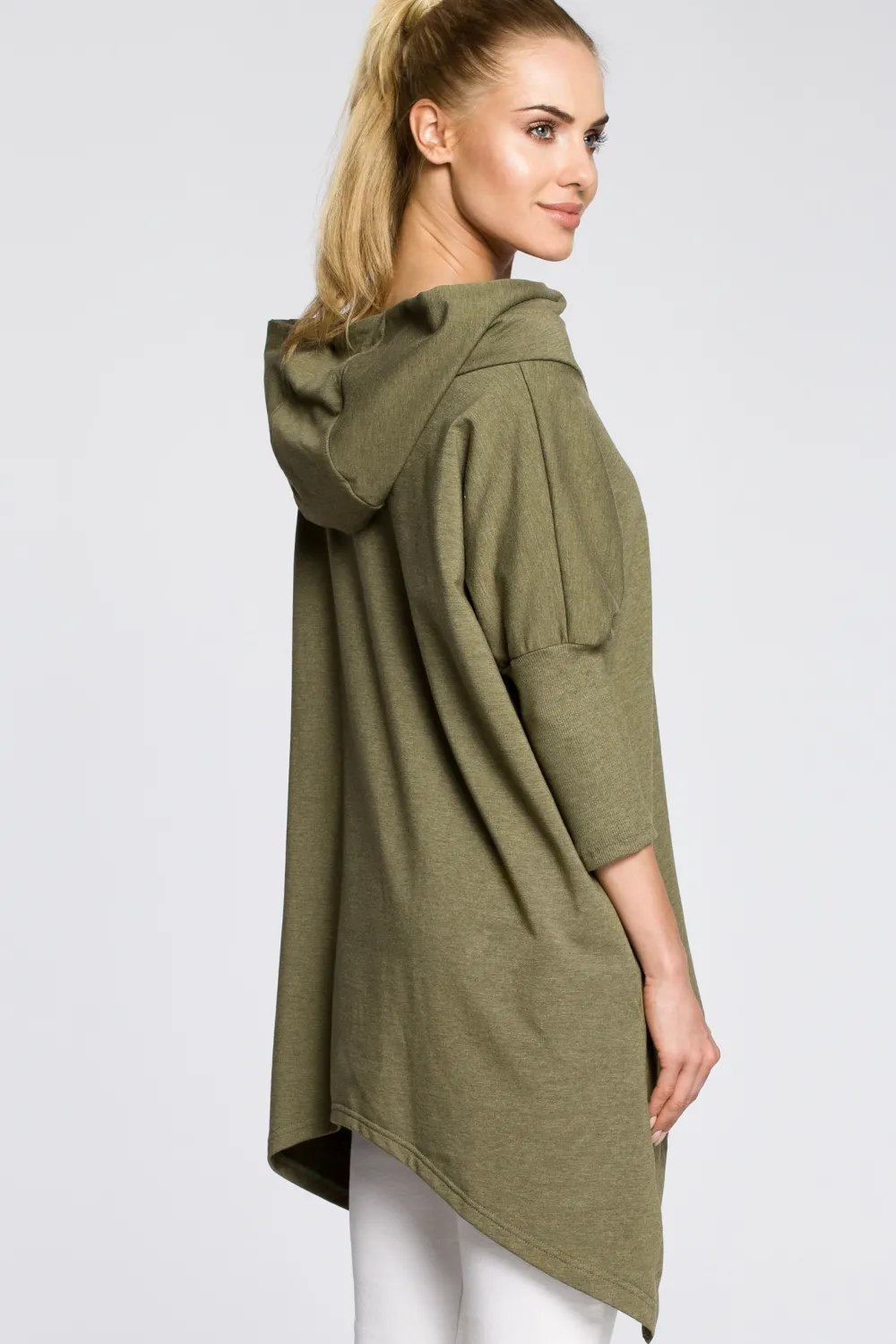 Ayetryczna peeryna daka z kapture - khaki Odzież Casualowa|Tuniki