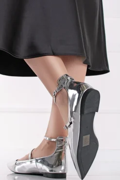 Sale Baleriny Luisa - srebrne Baleriny|Buty