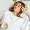 Clearance Bawełniana koszulka nocna z nadrukiem - ecru Koszule Nocne|Odzież Casualowa
