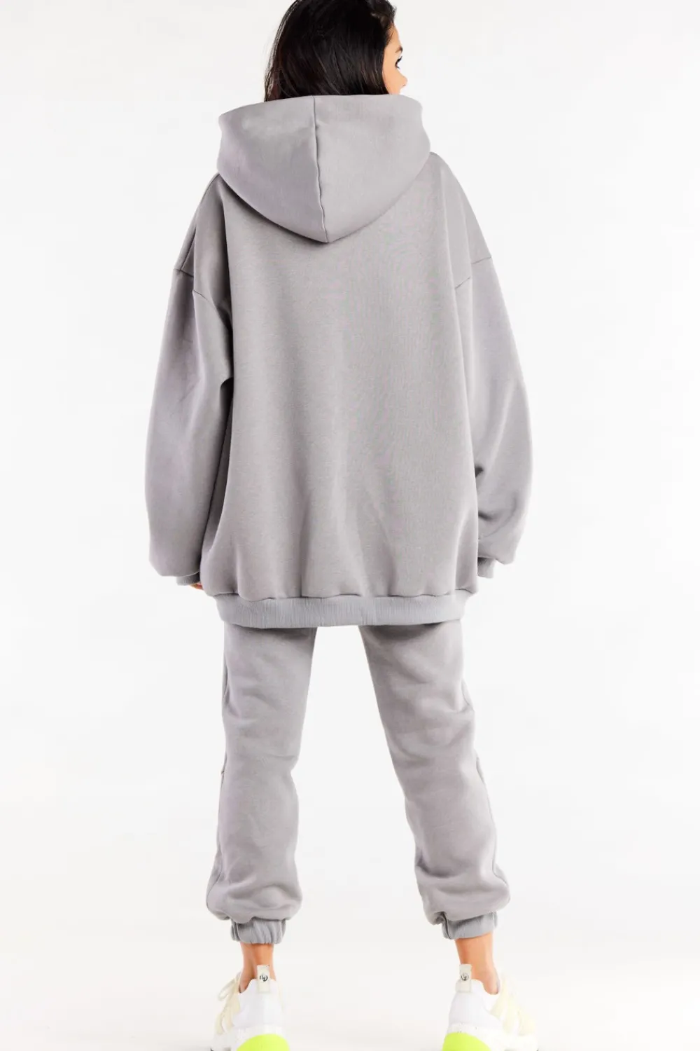 Online Bluza damska oversize z kapturem - szara Odzież Casualowa|Dobry Skład