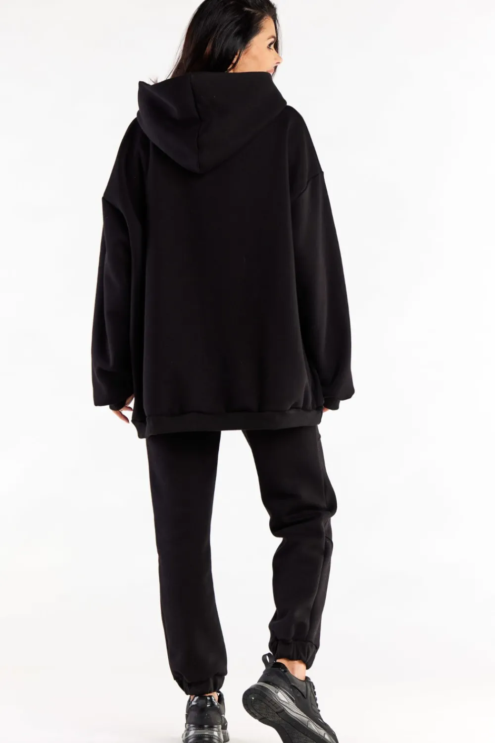 Online Bluza damska oversize z kapturem - czarna Odzież Casualowa|Dobry Skład