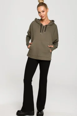 Discount Buza daka z kapture i ankietai - khaki Odzież Casualowa|Dobry Skład