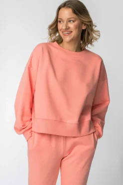 New Buza dreowa ze ściągaczai - koraowa Odzież Casualowa|Bluzy