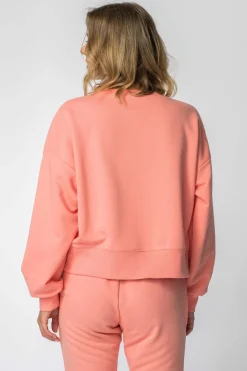 New Buza dreowa ze ściągaczai - koraowa Odzież Casualowa|Bluzy