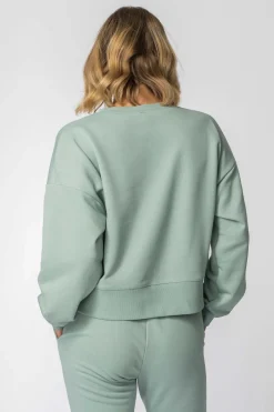 Discount Buza dreowa ze ściągaczai - iętowa Odzież Casualowa|Bluzy