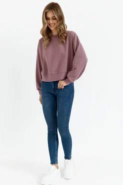 Best Buza dreowa ze ściągacze - wrzoowa Bluzy