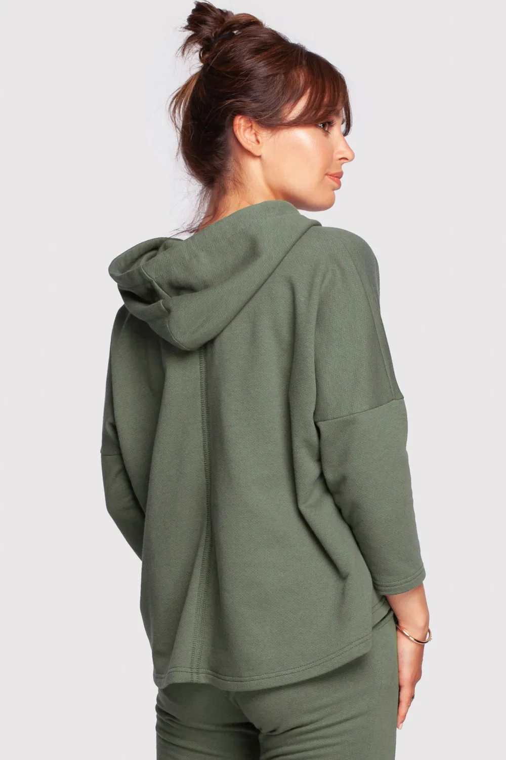 Hot Buza o uźny kroju z kapture - khaki Odzież Casualowa|Dobry Skład
