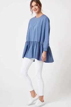 Discount Buza overize zapinana z tyłu - jeanowa Odzież Casualowa|Bluzki