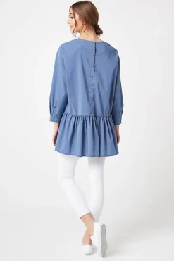 Discount Buza overize zapinana z tyłu - jeanowa Odzież Casualowa|Bluzki
