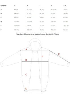 Sale Buza overize z apaai i kapture - janofioetowa Odzież Casualowa|Dobry Skład