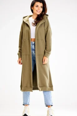 Online Buza typu parka z kapture i kiezeniai - khaki Odzież Casualowa|Bluzy
