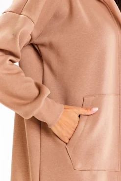 Clearance Buza typu parka z kapture i kiezeniai - beżowa Odzież Casualowa|Bluzy