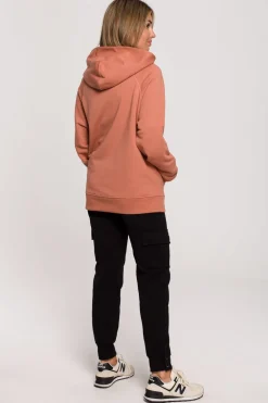 Online Buza z kapture i kiezenią kangurek - cegata OUTET Odzież Casualowa|Bluzy