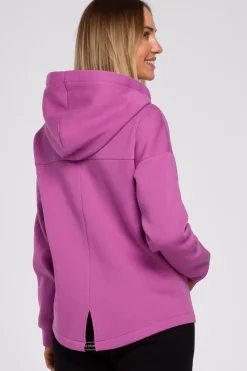 Hot Bluza z kapturem zasuwana na zamek - lawendowa Bluzy