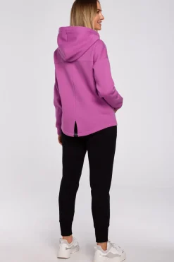 Hot Bluza z kapturem zasuwana na zamek - lawendowa Bluzy