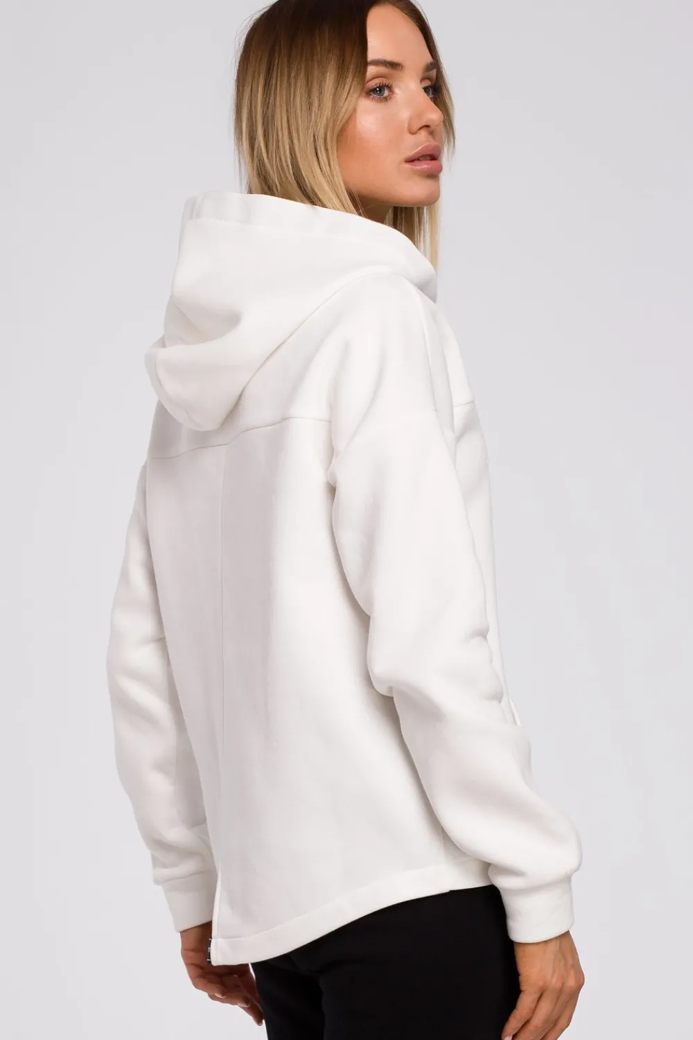 Clearance Buza z kapture zauwana na zaek - ecru Odzież Casualowa|Bluzy