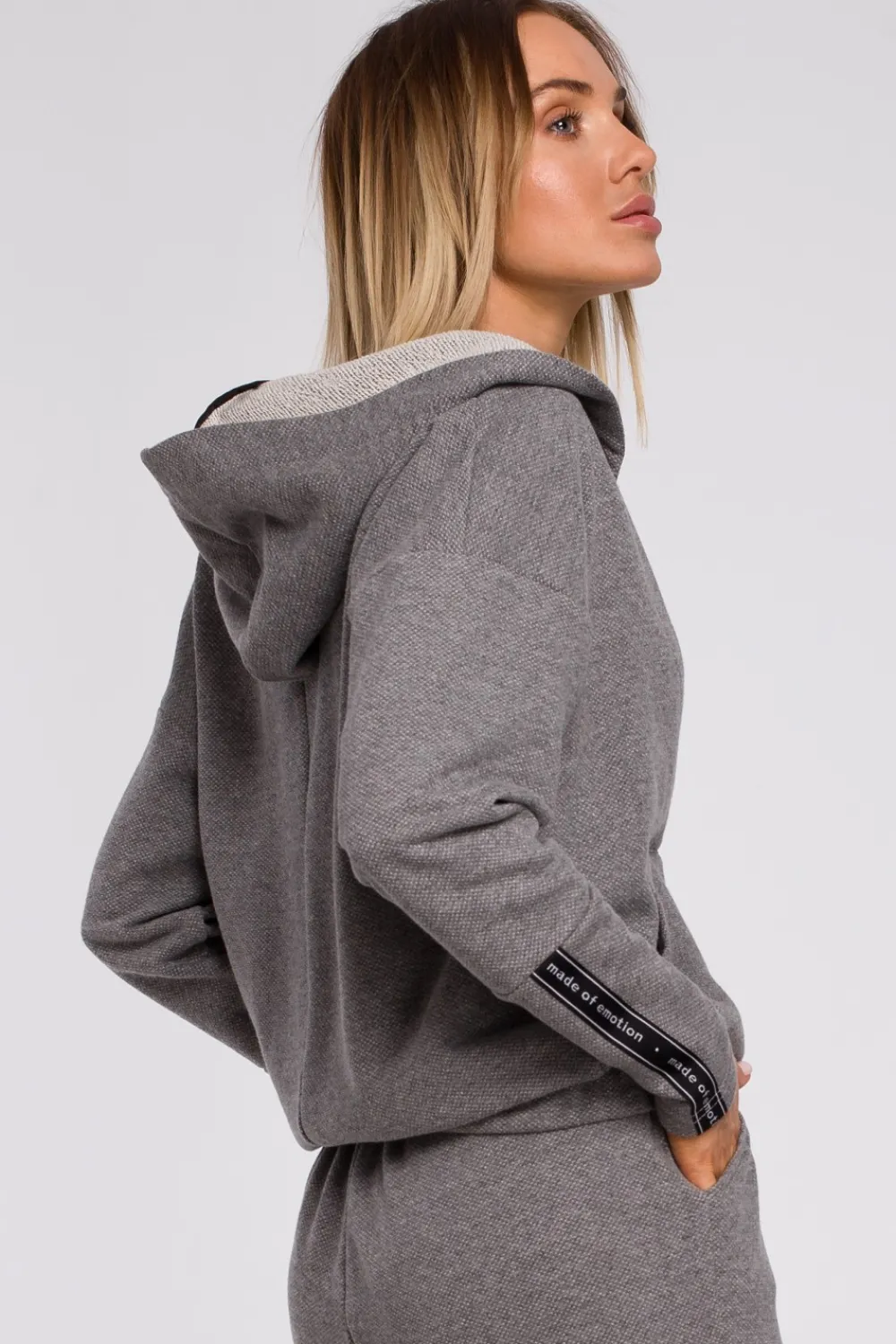 New Buza z kiezenią kangurek i kapture - zara Odzież Casualowa|Bluzy