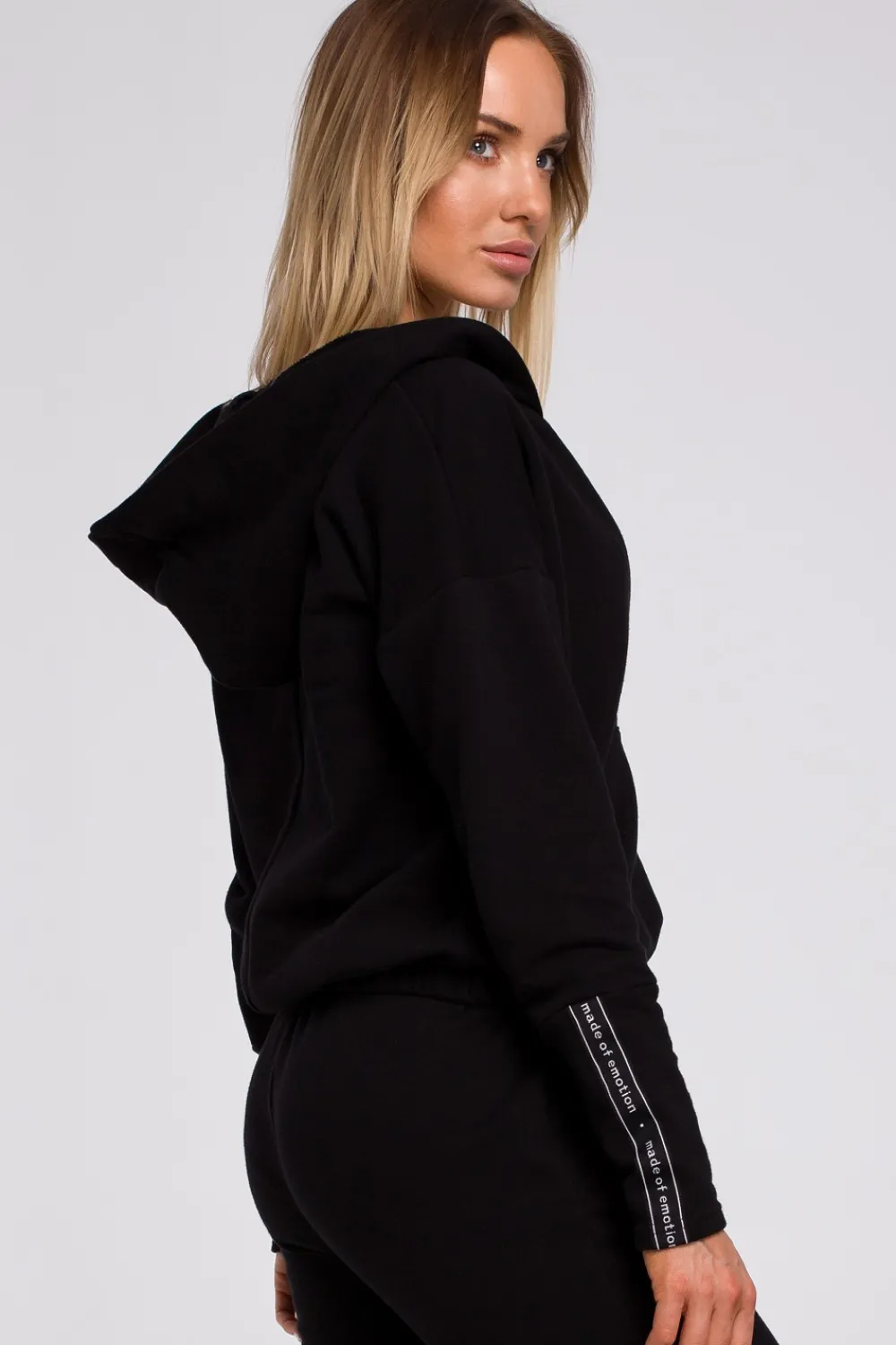 Clearance Buza z kiezenią kangurek i kapture - czarna Odzież Casualowa|Bluzy