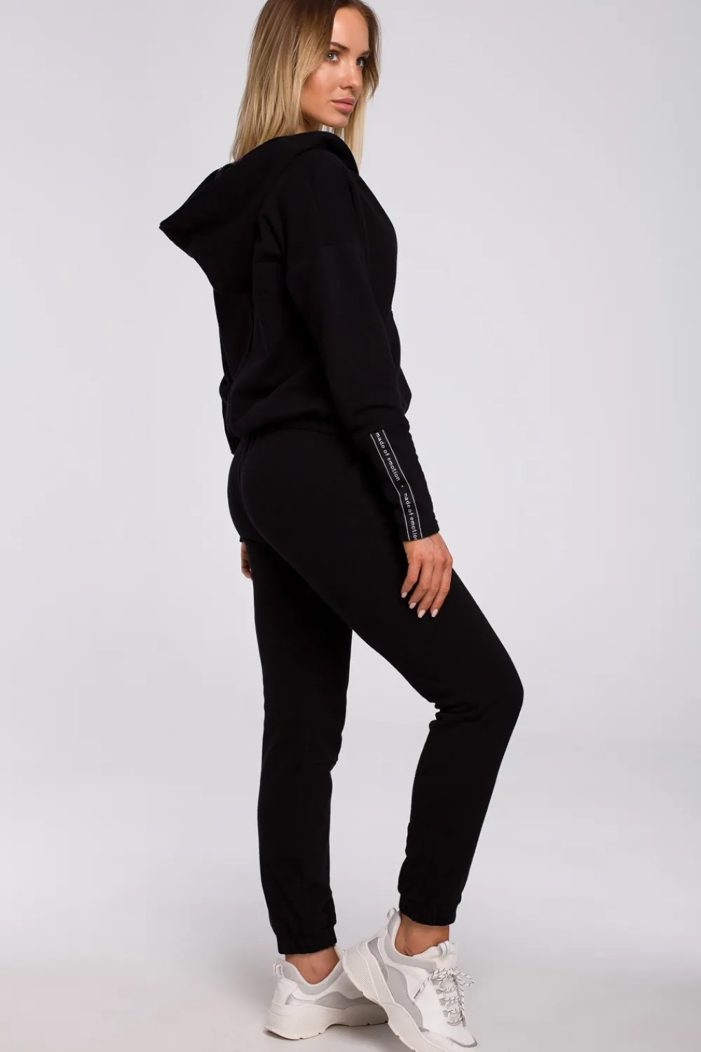Clearance Buza z kiezenią kangurek i kapture - czarna Odzież Casualowa|Bluzy