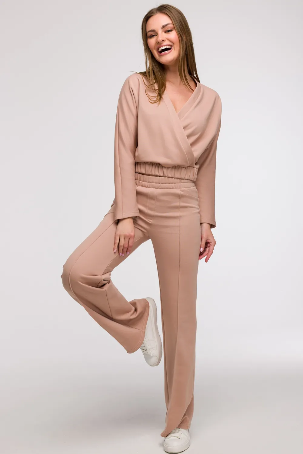 Buza z kopertowy dekote - occa Odzież Casualowa|Bluzy
