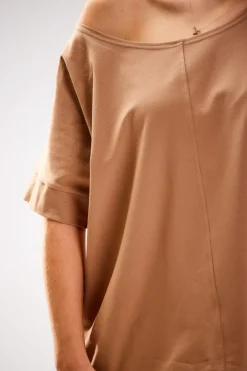 Clearance Bluzka damska oversize - beżowa Odzież Casualowa|Dobry Skład