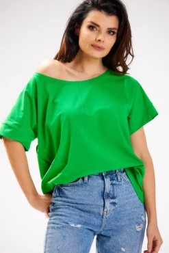 Best Bluzka damska oversize - trawiasta Odzież Casualowa|Dobry Skład