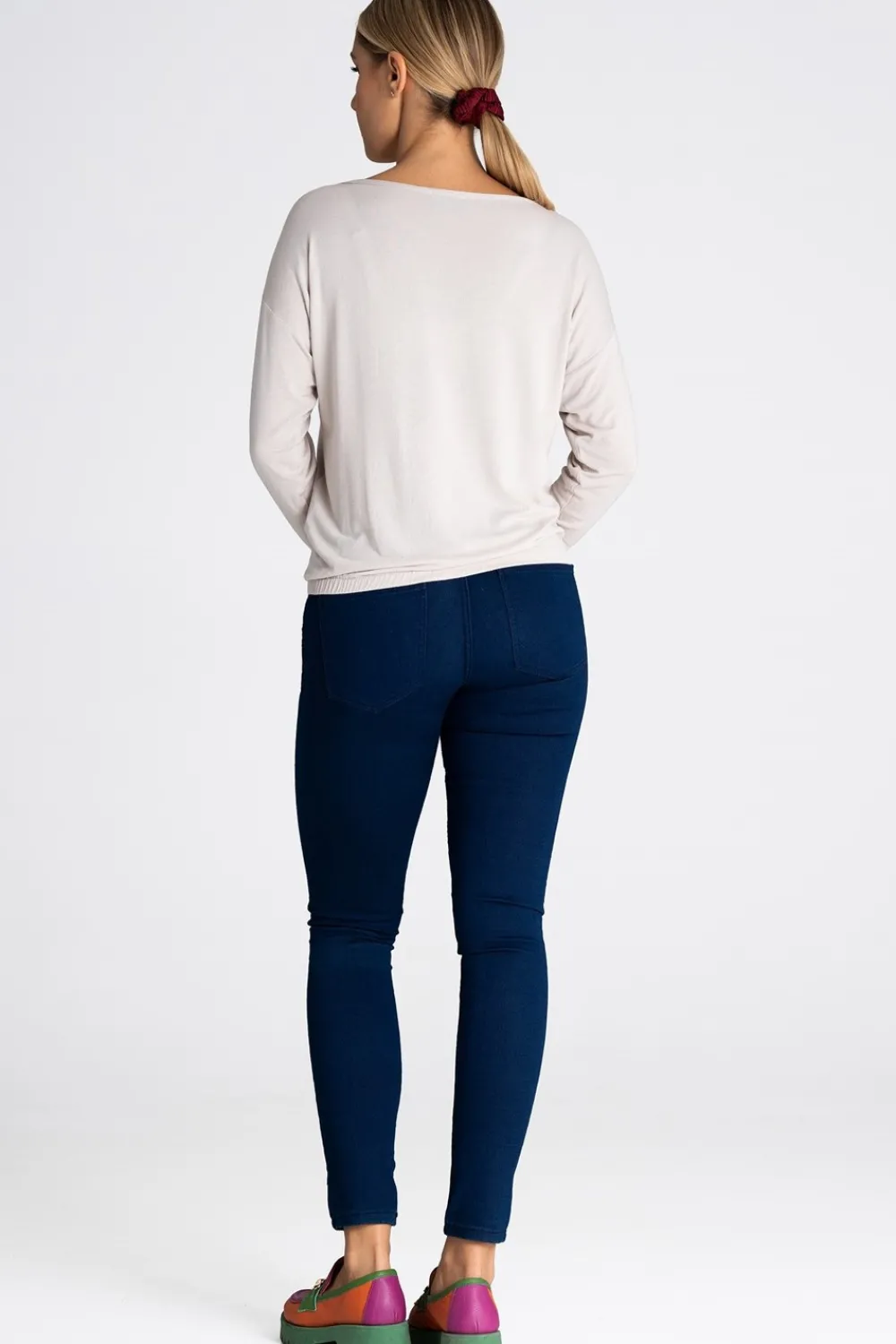 Discount Buzka daka z okrągły dekote - beżowa Odzież Casualowa|Bluzki