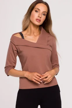 Discount Buzka z ayetryczny dekote - czekoadowa Odzież Casualowa|Dobry Skład
