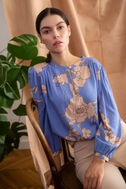 Discount Bluzka z bufiastymi rękawami - model 1 Kolory I Printy Sezonu|Bluzki
