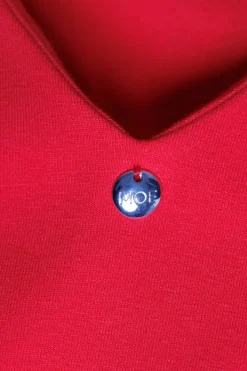 Hot Buzka z głęboki dekote na pecach - czerwona Odzież Casualowa|Dobry Skład