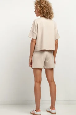 Clearance Buzka z krótki rękawe - janobeżowa Odzież Casualowa|Dobry Skład