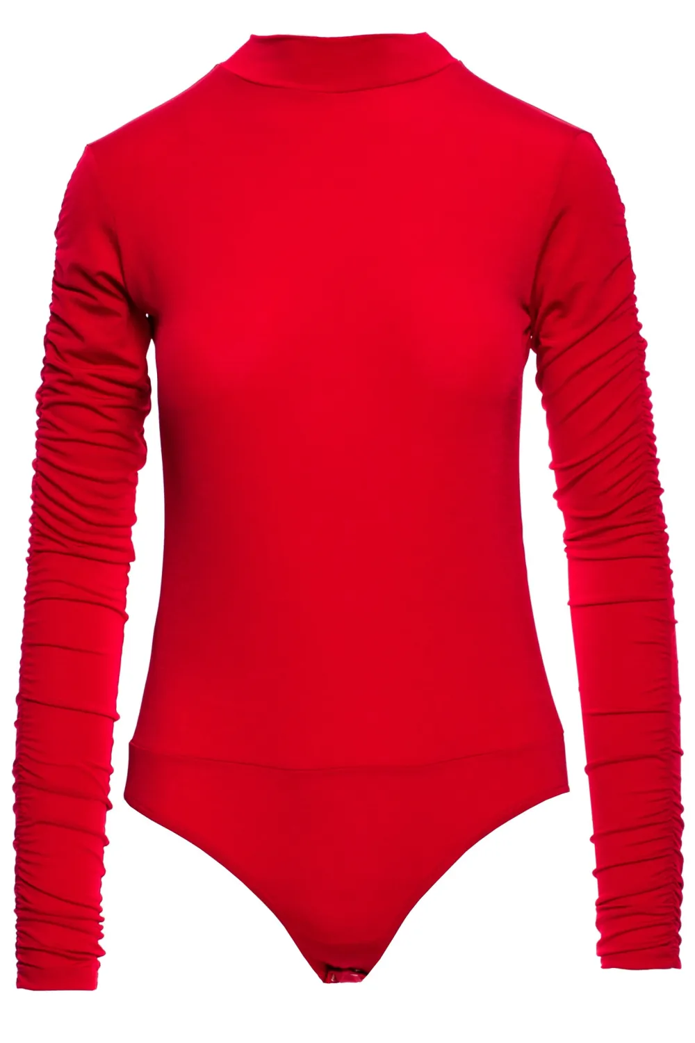 Best Body z gofe i arzczenie na rękawach - czerwone Golfy|Body