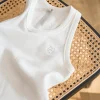 Clearance Bokserka z dzianiny wafelek - biała Piżamy|Bluzki