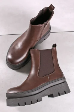 Hot Buty do kostek Alpa - brązowe Botki