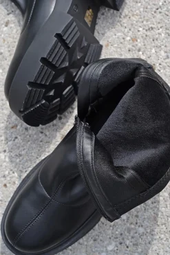 Buty do kostek na platforme Abeni - czarne Botki