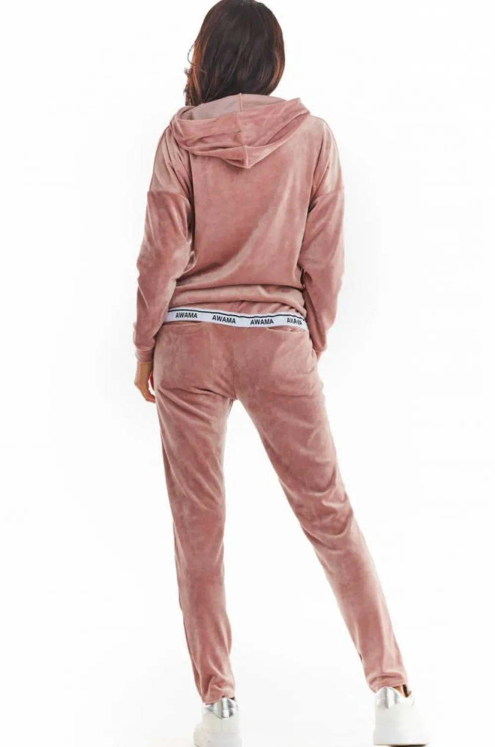 Outlet Ciepła buza z weuru - różowa Odzież Casualowa|Bluzy