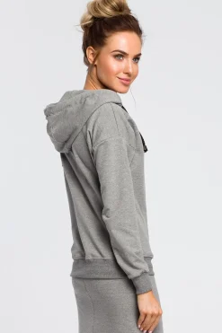 Outlet Ciepła zauwana buza z kapture - zara Odzież Casualowa|Bluzy
