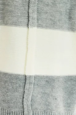 Discount Ciepły kardigan oversize - szary Swetry