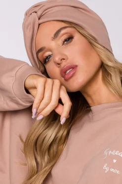 Best Czapka typu turban - mocca Akcesoria