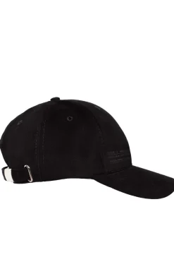 Hot Czapka unisex z daszkiem i nadrukiem - czarna Akcesoria