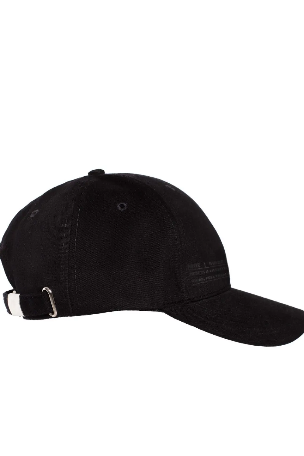 Hot Czapka unisex z daszkiem i nadrukiem - czarna Akcesoria