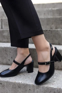 Online Czółenka slingback Mayla - czarne Czółenka|Buty