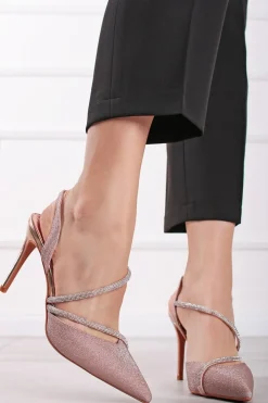 Best Czółenka slingback Renai - złote Czółenka|Buty