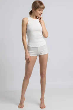 Sale Damski top na szelkach - biały Piżamy|Odzież Casualowa