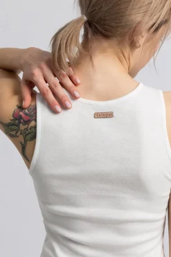 Sale Damski top na szelkach - biały Piżamy|Odzież Casualowa