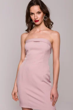 Clearance Dopaowana ukienka goretowa ini - brudno-różowa Sukienki Koktajlowe|Sukienki