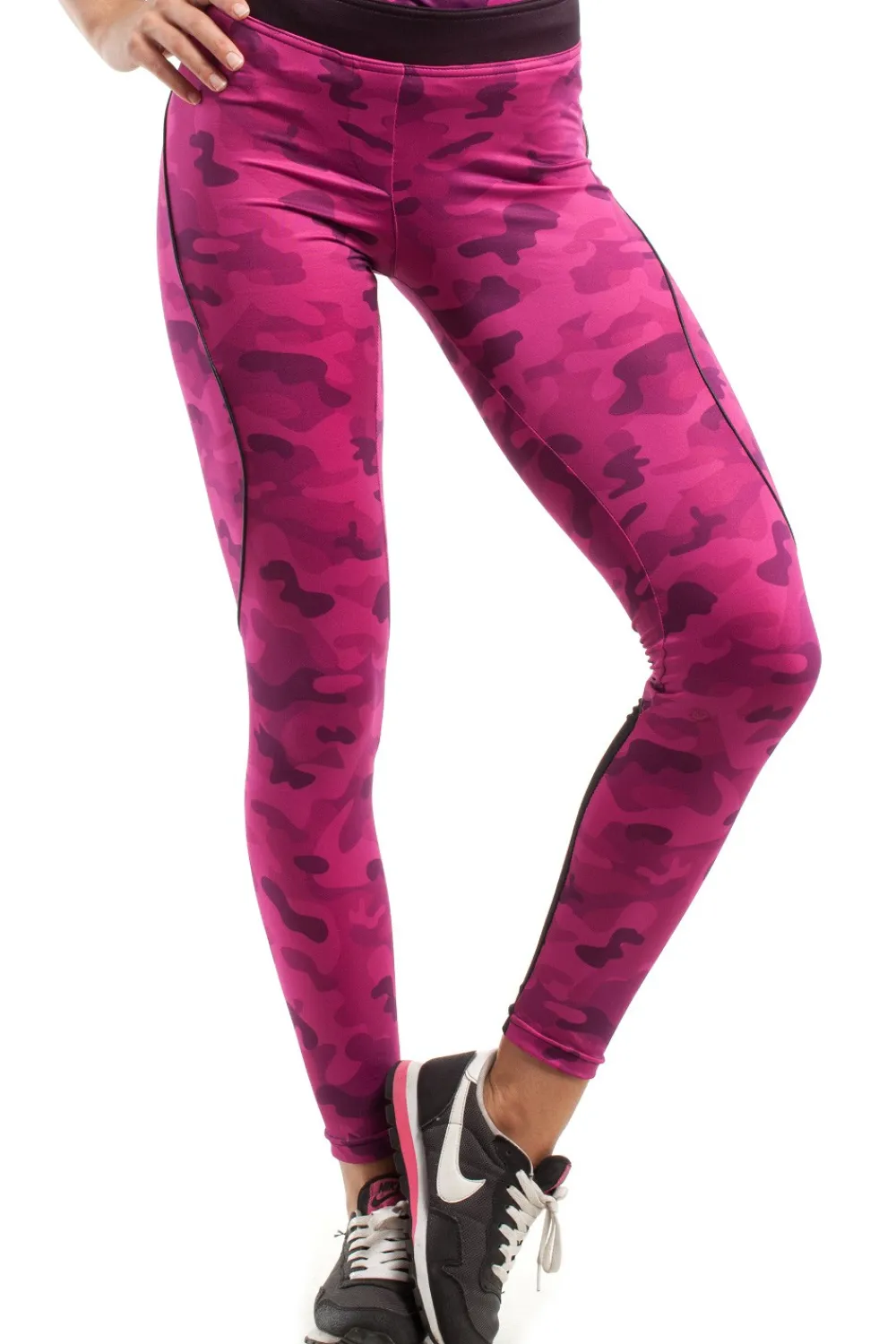 Clearance Dopasowane legginsy neonowe - model 12 Legginsy